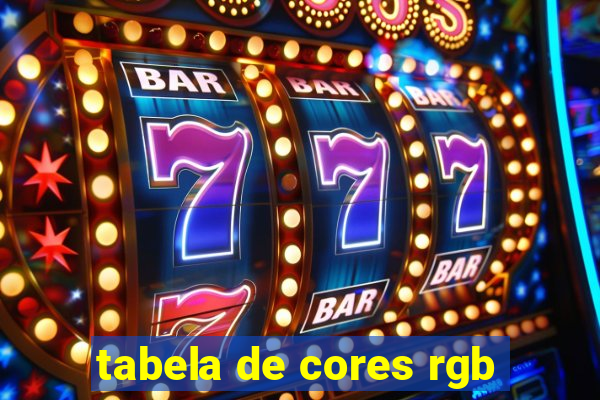 tabela de cores rgb